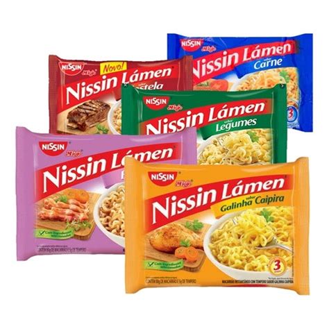 3 unidades Macarrão Instantâneo Nissin 85G Shopee Brasil