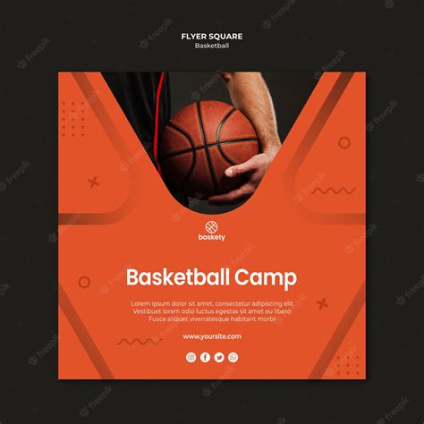 Basketball Camp Brochure Template