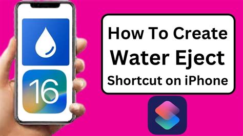 How To Create Water Eject Shortcut On IPhone IOS 16 How To Make Water