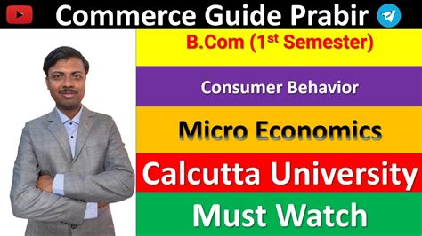 Lec 2 Consumer Equilibrium In Case Of One Commodity And Law Of