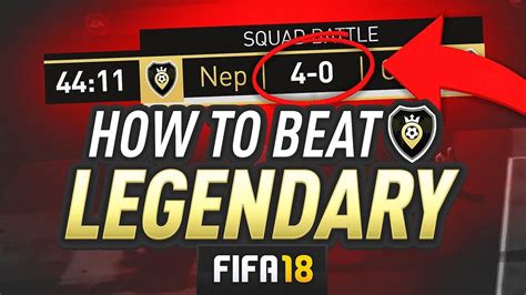 How To Beat Legendary Squad Battles Fifa Ultimate Team Youtube