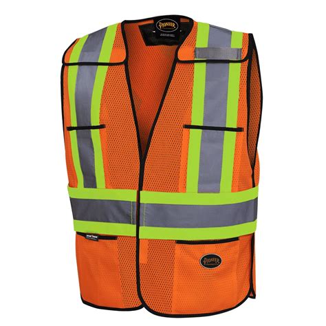 Spi Health And Safety Pioneer High Visibility Tear Away Mesh Safety