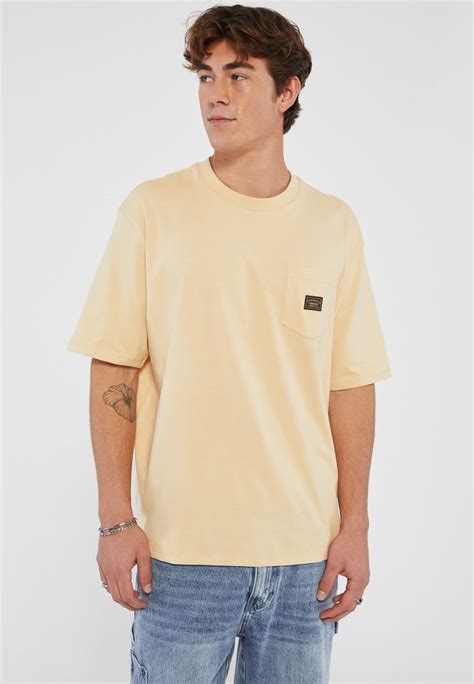 Guess Fronttasche T Shirt Basic Beige Zalandonl