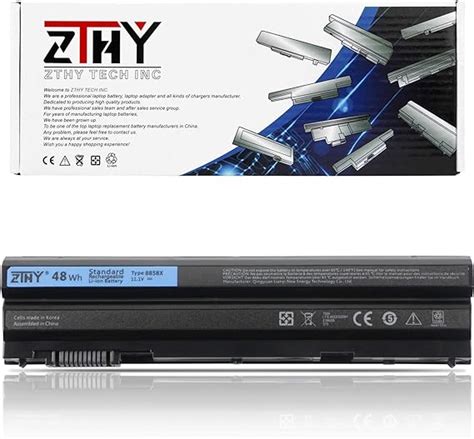 Zthy 48wh 8858x Laptop Battery Replacement For Dell