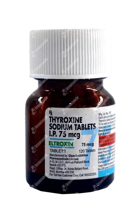 Eltroxin 75 Mcg Tablet 120 Uses Side Effects Dosage Price Truemeds