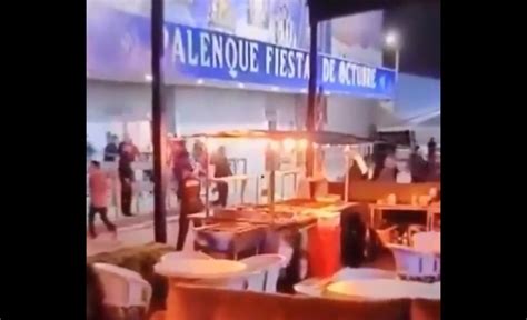 Video Balacera En Palenque Fiestas De Octubre De Zapopan Deja