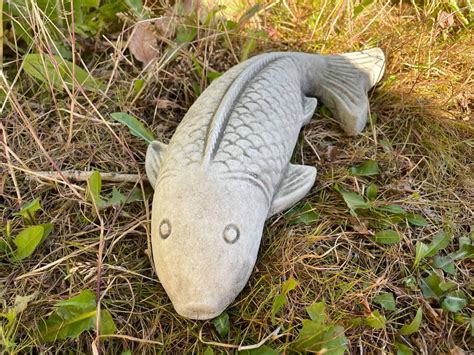 Koi Carp Fish Stone Garden Statue Burgess Home And Garden