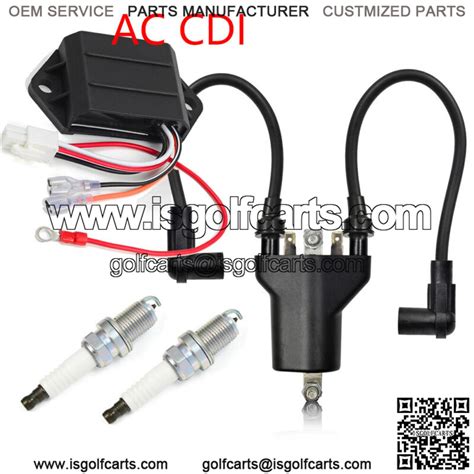 Ignition Coil Spark Plugs Ac Cdi Ignitor For Ezgo Golf Cart Cycle Gas