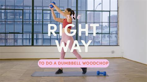 How To Do A Dumbbell Woodchop The Right Way Well Good Youtube