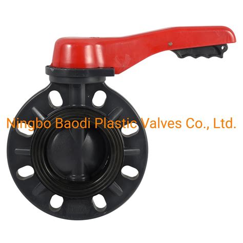 Upvc Butterfly Valve Thermoplastic Wafer Style Psi China