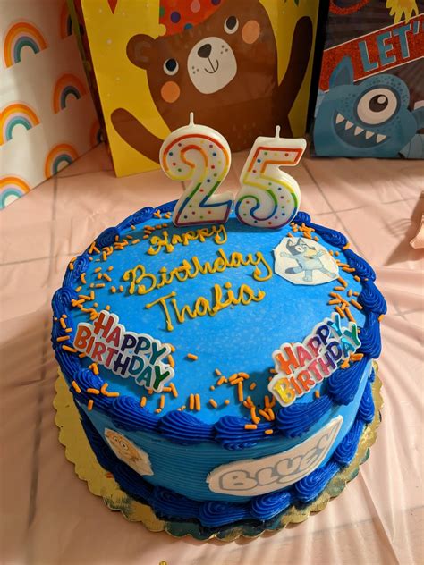 My 25th Birthday Was Yesterday Ofc I Had To Have A Bluey Cake R Bluey