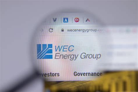 New York Usa April Wec Energy Group Company Logo Close Up