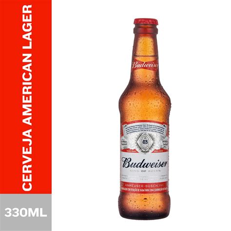 Cerveja Budweiser American Lager 330ml Long Neck Paulistão Atacadista