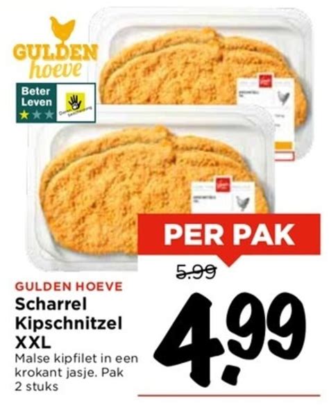 Gulden Hoeve Scharrel Kipschnitzel Aanbieding Bij Vomar Voordeelmarkt