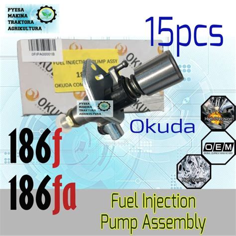 15 Pcs Fuel Injection Pump Assy 186 186f 186fa 188f 10hp 12hp 14hp