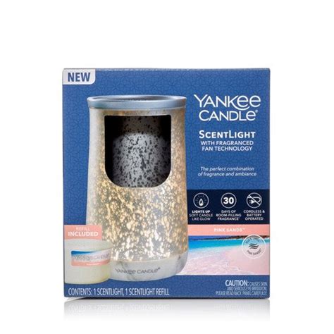 Yankee Candle Scentlight Cordless Diffuser Kit In Silver With Pink