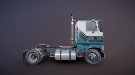 Cabover Single Axle Truck 3d Model By Veaceslav Condraciuc