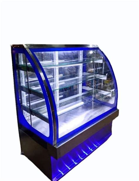 Curve Air Cooled SS Glass Cake Display Counter For Bakery At Rs 20000