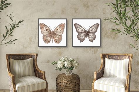 Vintage Butterfly Clipart | Creative Market