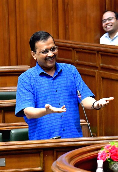 Delhi Chief Minister Arvind Kejriwal Speaks During A Budget Session