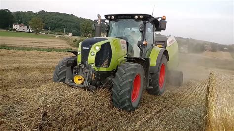 Prasowanie słomy Z POMPĄ 2017 CLAAS Arion 620 prasa claas variant 365