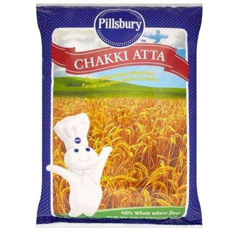 PILLSBURY CHAKKI ATTA Flour TEPUNG ATTA Whole Wheat Flour 1kg 2kg