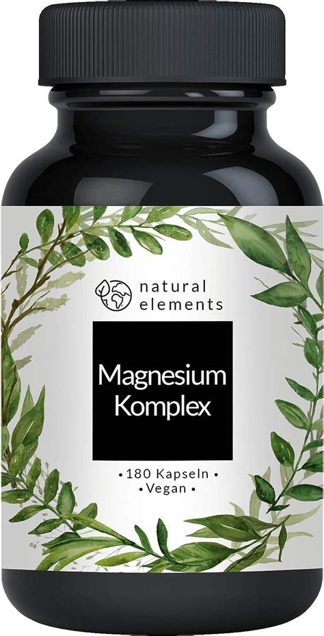 Magnesium Komplex Premium Aus 5 Hochwertigen Verbindungen 400mg