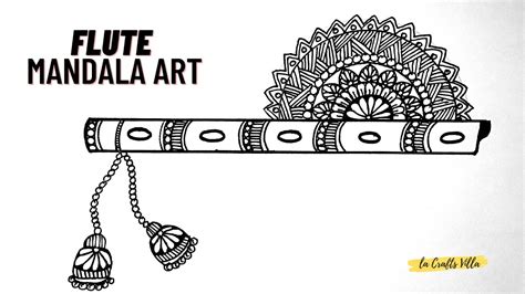 Flute Mandala Art Mandala Art Mandala Art For Beginners Step By Step Lacraftsvilla