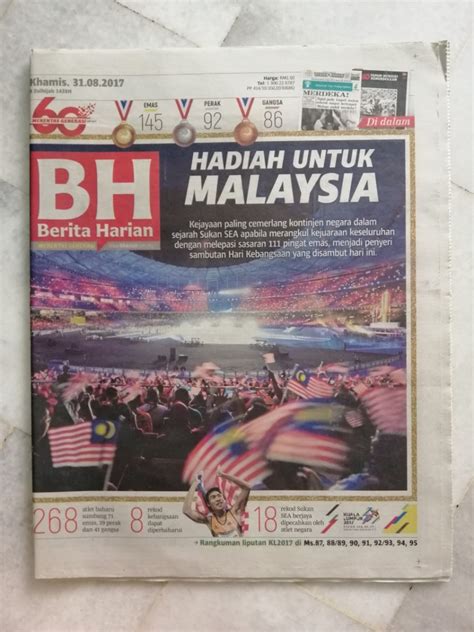 Harga Surat Khabar Berita Harian 2020