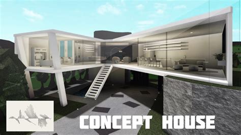 Roblox Bloxburg Concept House 70k Speed Build Youtube