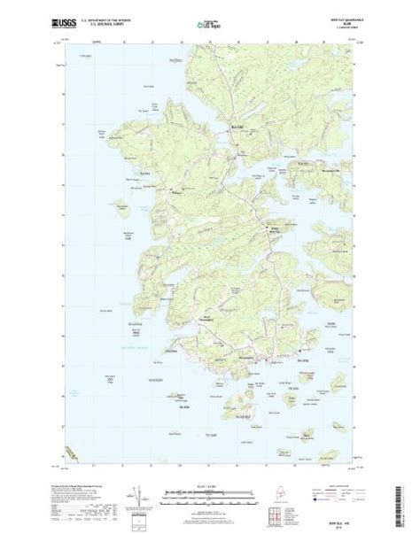 Mytopo Deer Isle Maine Usgs Quad Topo Map