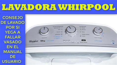 Manual De Fallas Lavadora Whirlpool Pdf