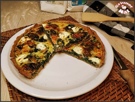 Quiche épinards chèvre et truite fumée Recette IG Bas Grignot Nat