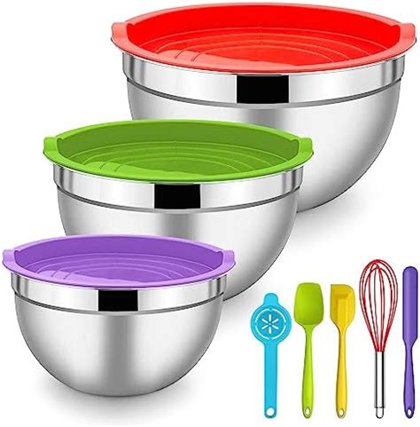 Herogo R Hrsch Ssel Set St Ck Edelstahl Salatsch Ssel Sch Ssel Mit