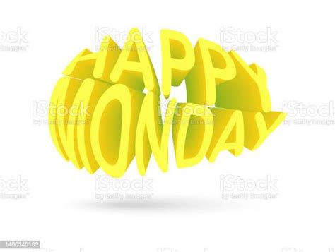 Happy Monday Colorful Typography Greeting Text Of Happy Card Poster