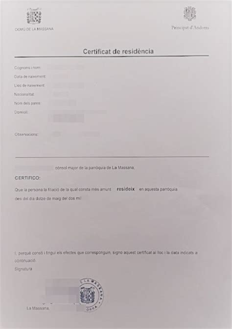 Certificado de Empadronamiento Traducción jurada oficial