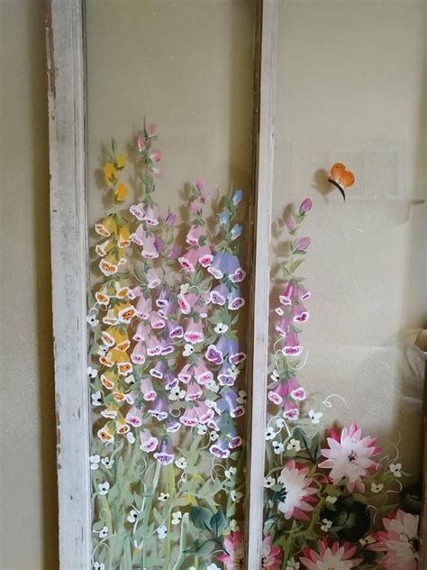 Window Artshabby Chic Wall Decorwindow Wall Artfoxglove Etsy Shabby