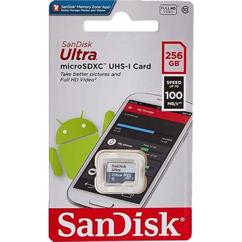 Карта памяти Micro Sdxc 256gb Sandisk Ultra Class 10 Uhs I 10010 Mbs — купить в интернет