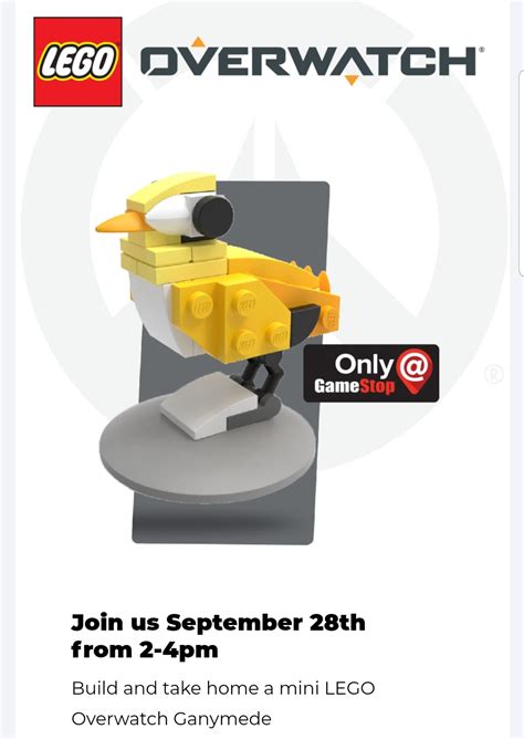 (GameStop US) LEGO Overwatch Build and Take Event on Sept 28th - FREE ...