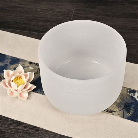 Cvnc Hz White Frosted Quartz Crystal Singing Bowls For Sound