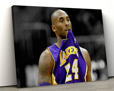 Kobe Bryant Canvas Wall Art Sports Canvas Frame Print Ready Etsy