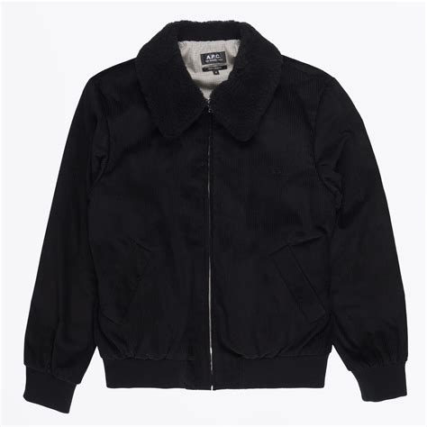 Apc New Gilles Bomber Jacket Black Mr And Mrs Stitch