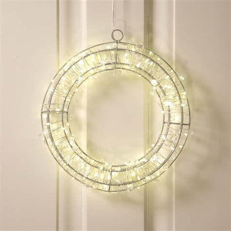 Lumify Warm White White Usb Solar Christmas Lights Wreath