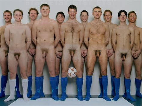 Company Nude Football Players Vintage Photo S Male Nude Etsy