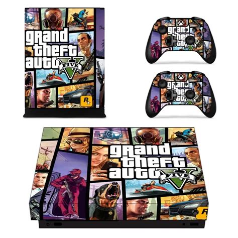 Grand Theft Auto V GTA 5 Xbox One X Skin Sticker Cover ConsoleSkins Co