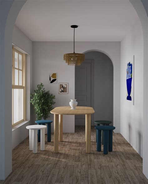 Купить Столик - табурет MON на 3-х ножках в интернет-магазине KUBI мебель