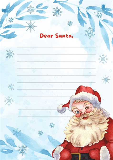 Christmas Santa Outline