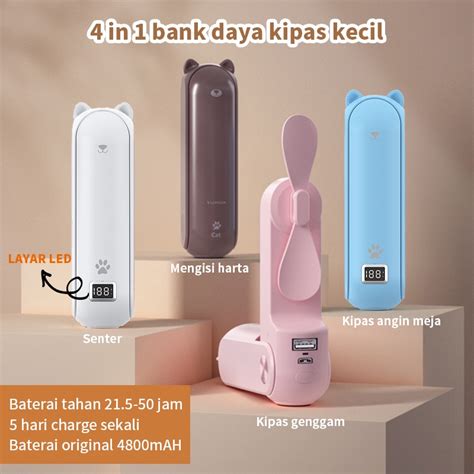 Jual Cod Pengiriman Cepat Kipas Angin Mini Portable Bank Daya