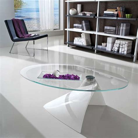 Table Basse Ovale Design Verre Emberizaone Fr