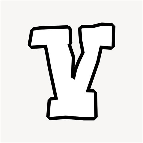 V letter, street graffiti | Free Photo Illustration - rawpixel